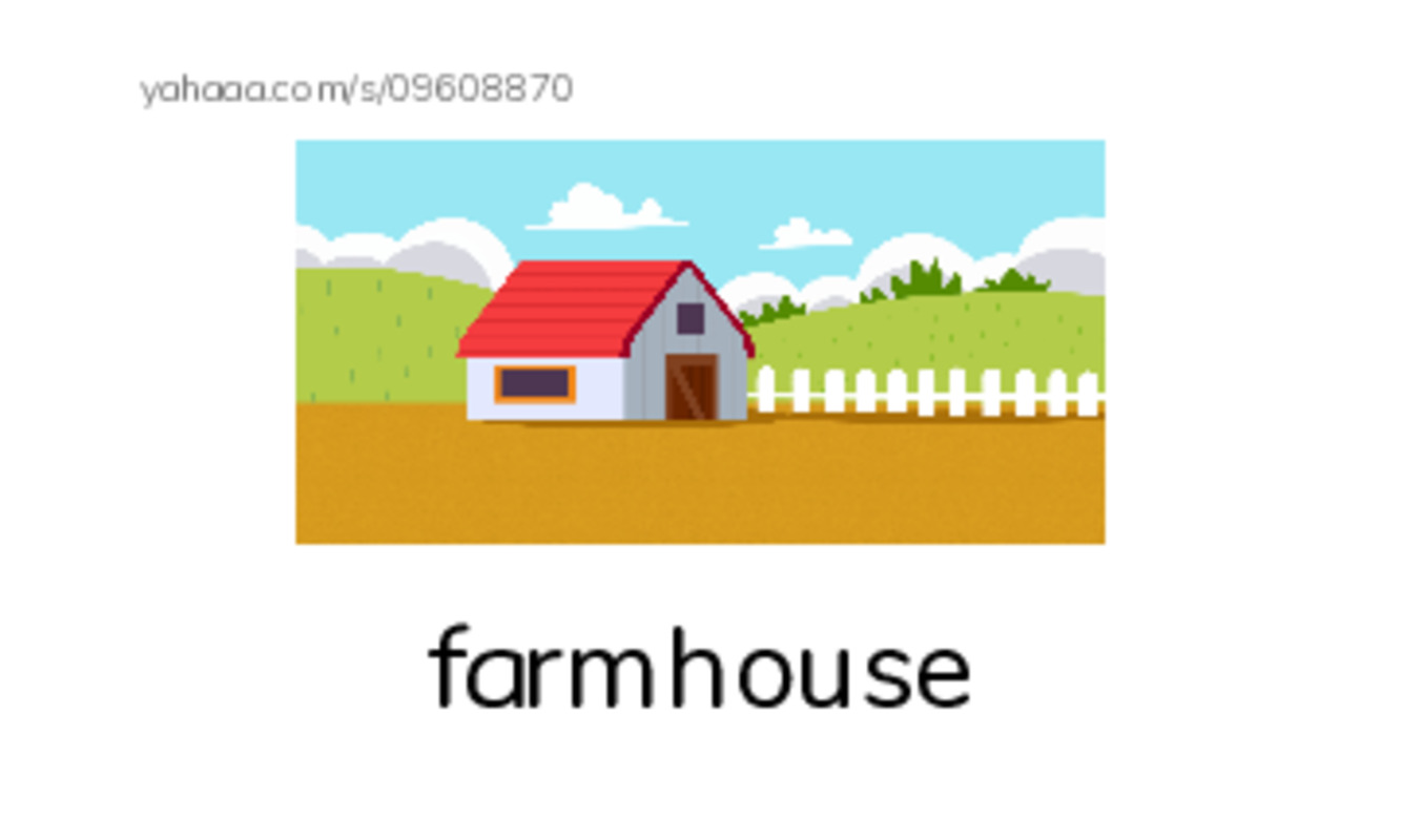 Index cards with pictures worksheet for Farm
