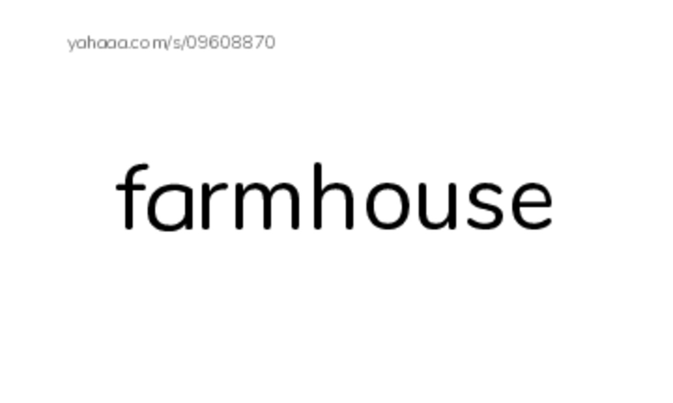Index cards, words only worksheet for Farm