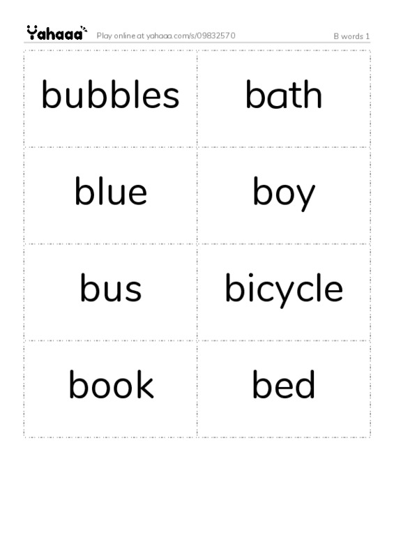 B words 1 PDF two columns flashcards