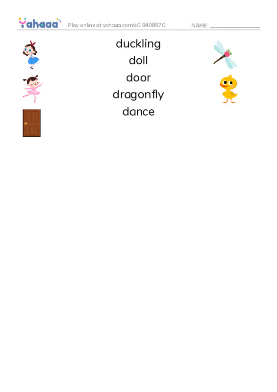 D words 2 PDF three columns match words