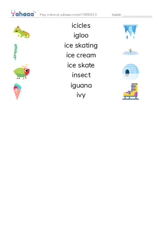 Words in I PDF three columns match words