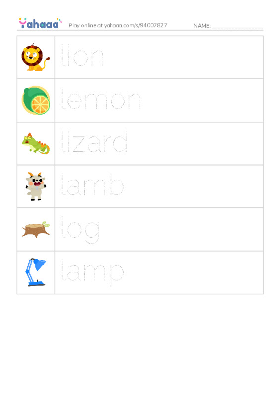 L words 1 PDF one column image words