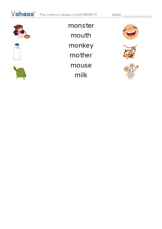 M words 1 PDF three columns match words