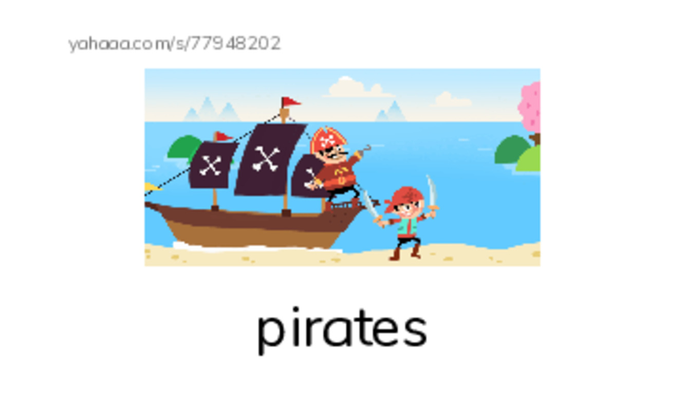 Words in P PDF index cards with images