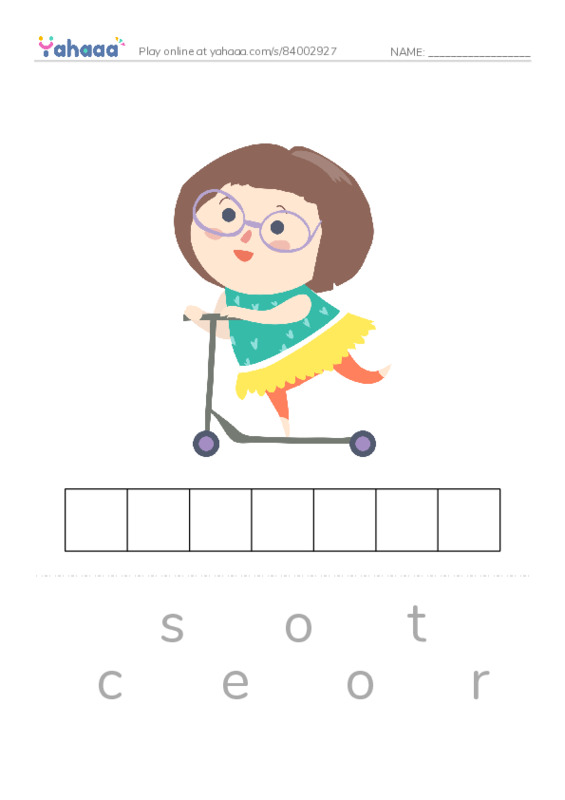 Words in S PDF word puzzles worksheet