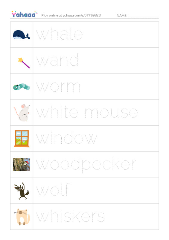 W words PDF one column image words