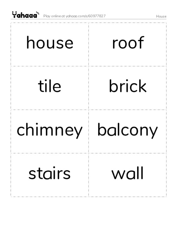 House PDF two columns flashcards