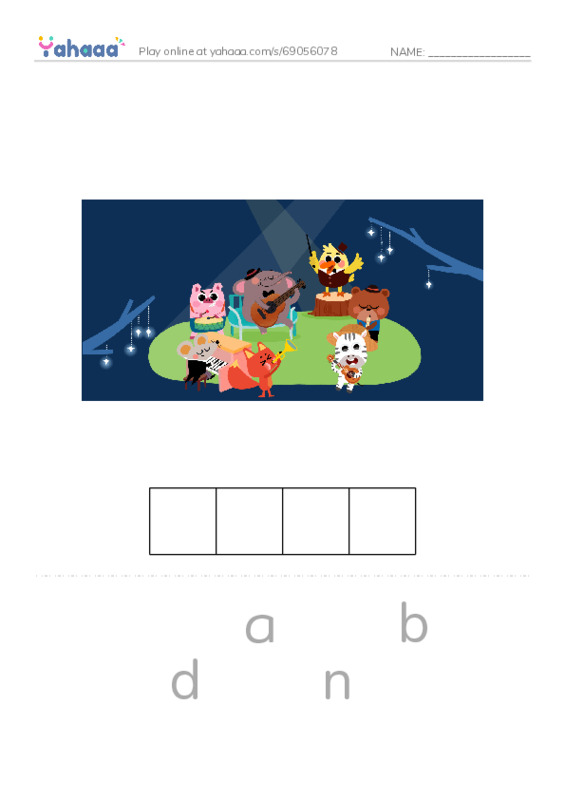 Music show PDF word puzzles worksheet