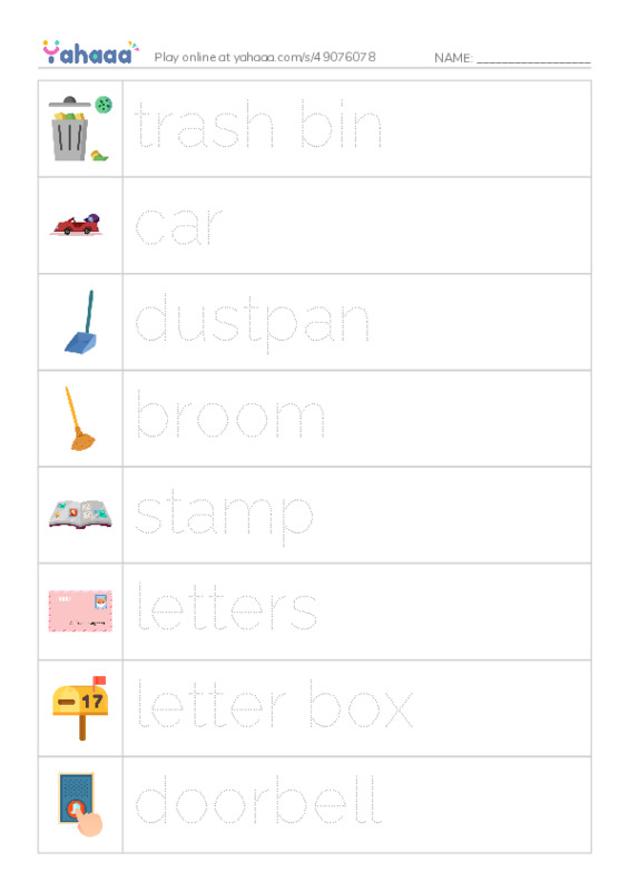 In the House PDF one column image words
