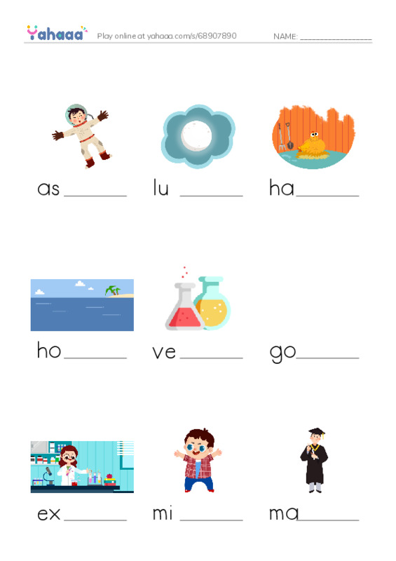 Finish the word worksheet for 4A FET Unit6 1
