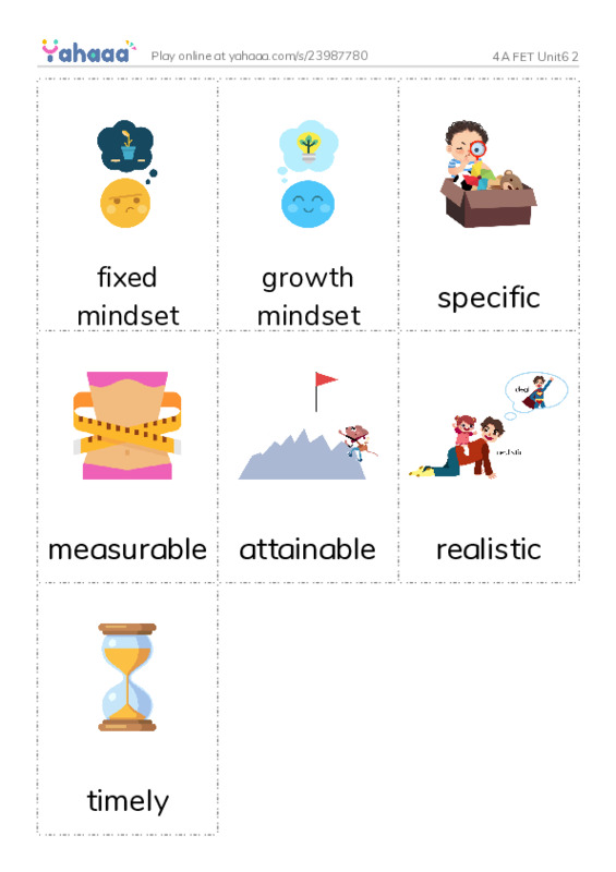 Picture flashcards worksheet for 4A FET Unit6 2