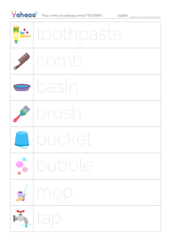 Thing in the Bathroom PDF one column image words