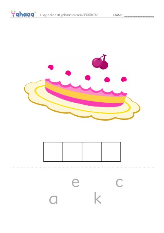 Letter scramble puzzle worksheet for test1