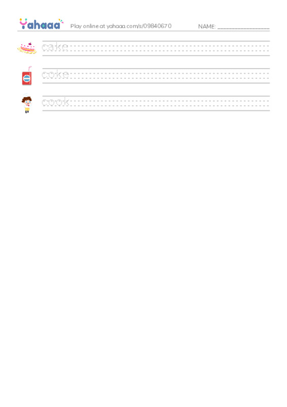 Handwriting lines worksheet for test1