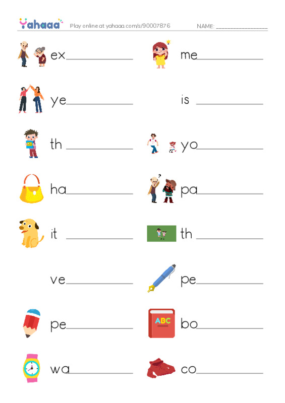 New Concept English Lesson 1-2 PDF worksheet writing row