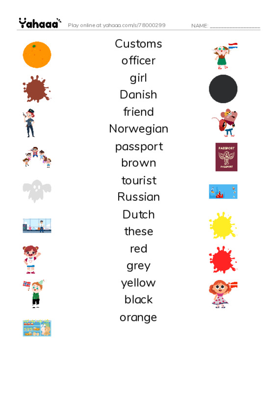 New Concept English Lesson 15-16 PDF three columns match words