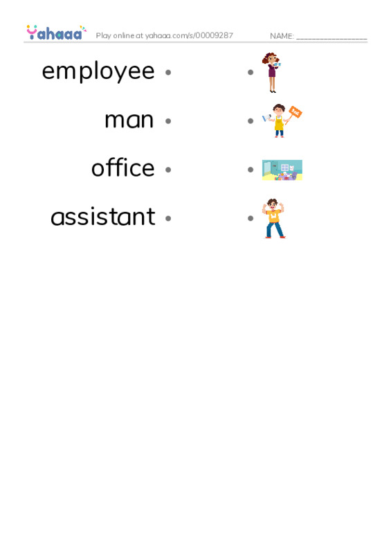New Concept English Lesson 17-18 PDF link match words worksheet