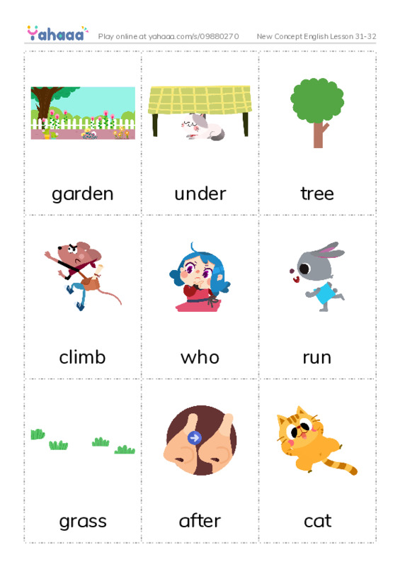 New Concept English Lesson 31-32 PDF flaschards with images