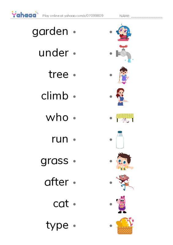 New Concept English Lesson 31-32 PDF link match words worksheet