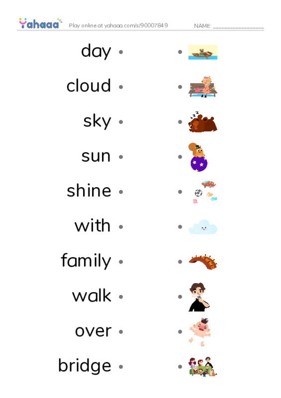 New Concept English Lesson 33-34 PDF link match words worksheet