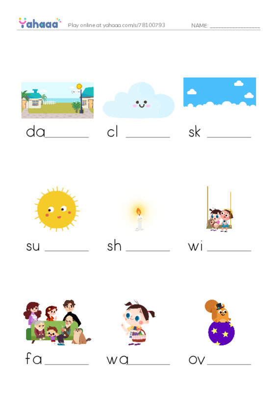 New Concept English Lesson 33-34 PDF worksheet to fill in words gaps