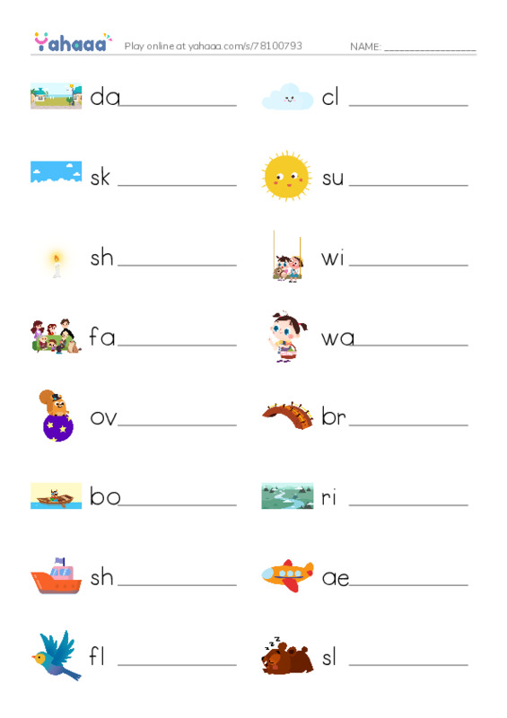 New Concept English Lesson 33-34 PDF worksheet writing row