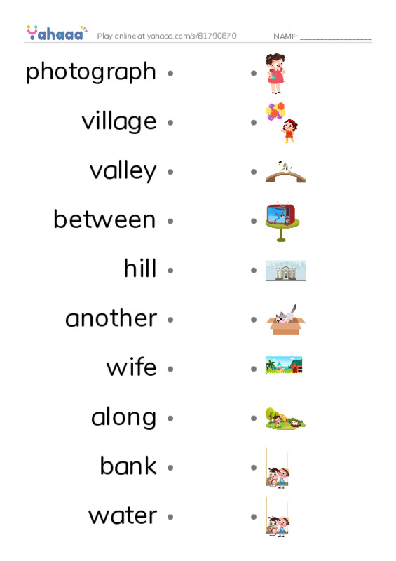 New Concept English Lesson 35-36 PDF link match words worksheet