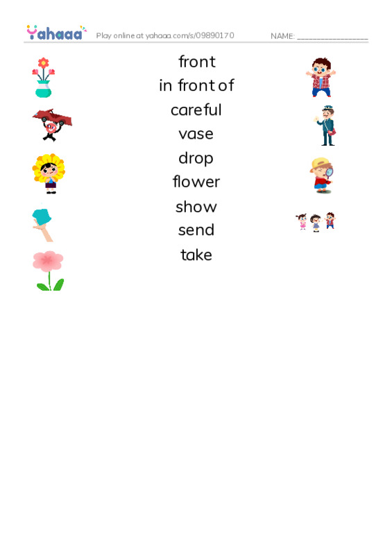 New Concept English Lesson 39-40 PDF three columns match words