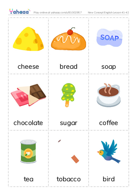 New Concept English Lesson 41-42 PDF flaschards with images