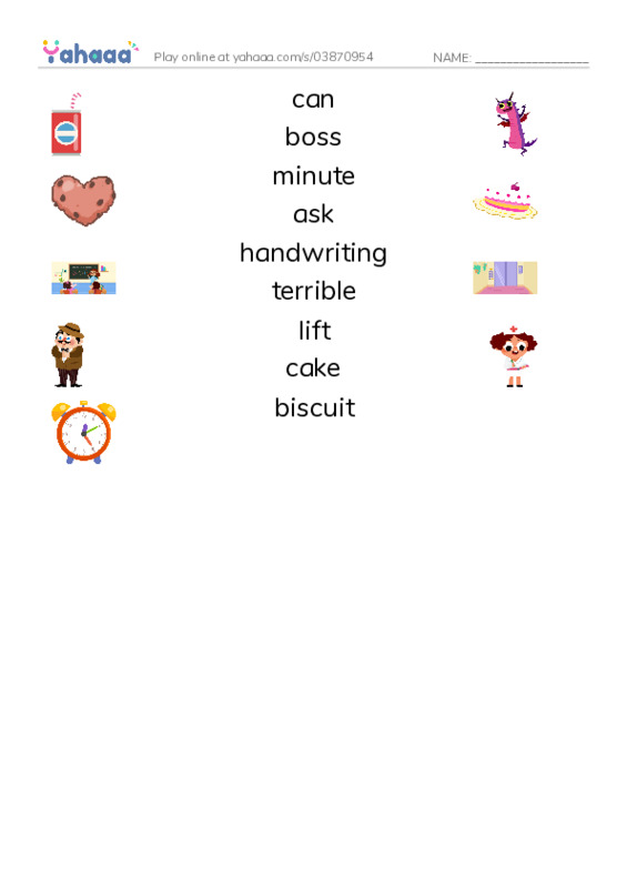 New Concept English Lesson 45-46 PDF three columns match words