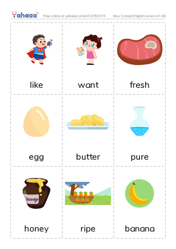 New Concept English Lesson 47-48 PDF flaschards with images