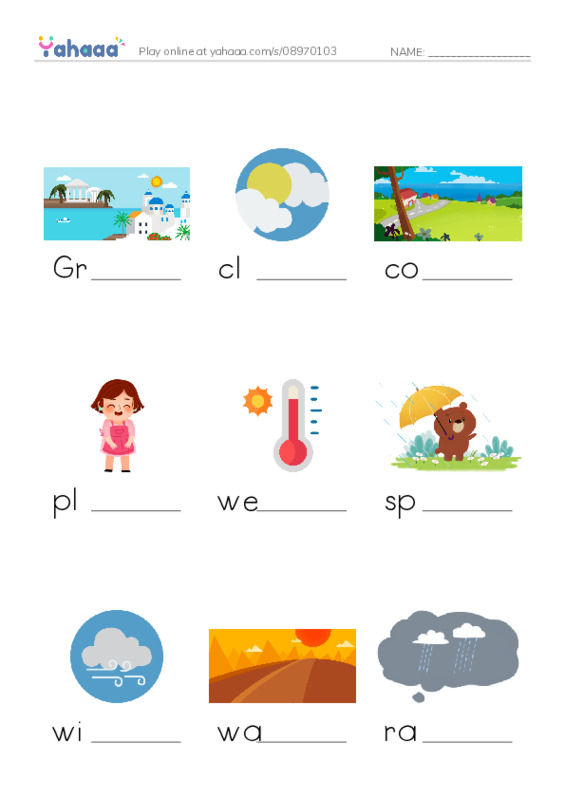New Concept English Lesson 51-52 PDF worksheet to fill in words gaps