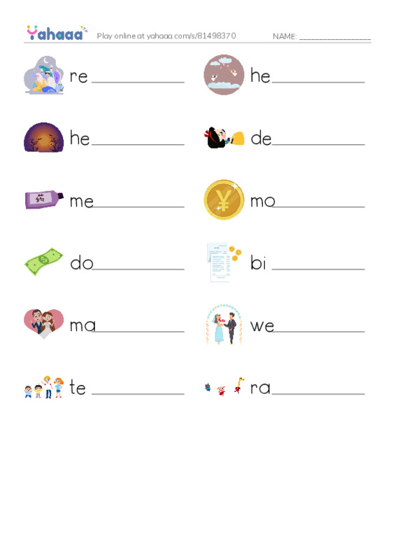 625 words to know in English: Society 1 PDF worksheet writing row