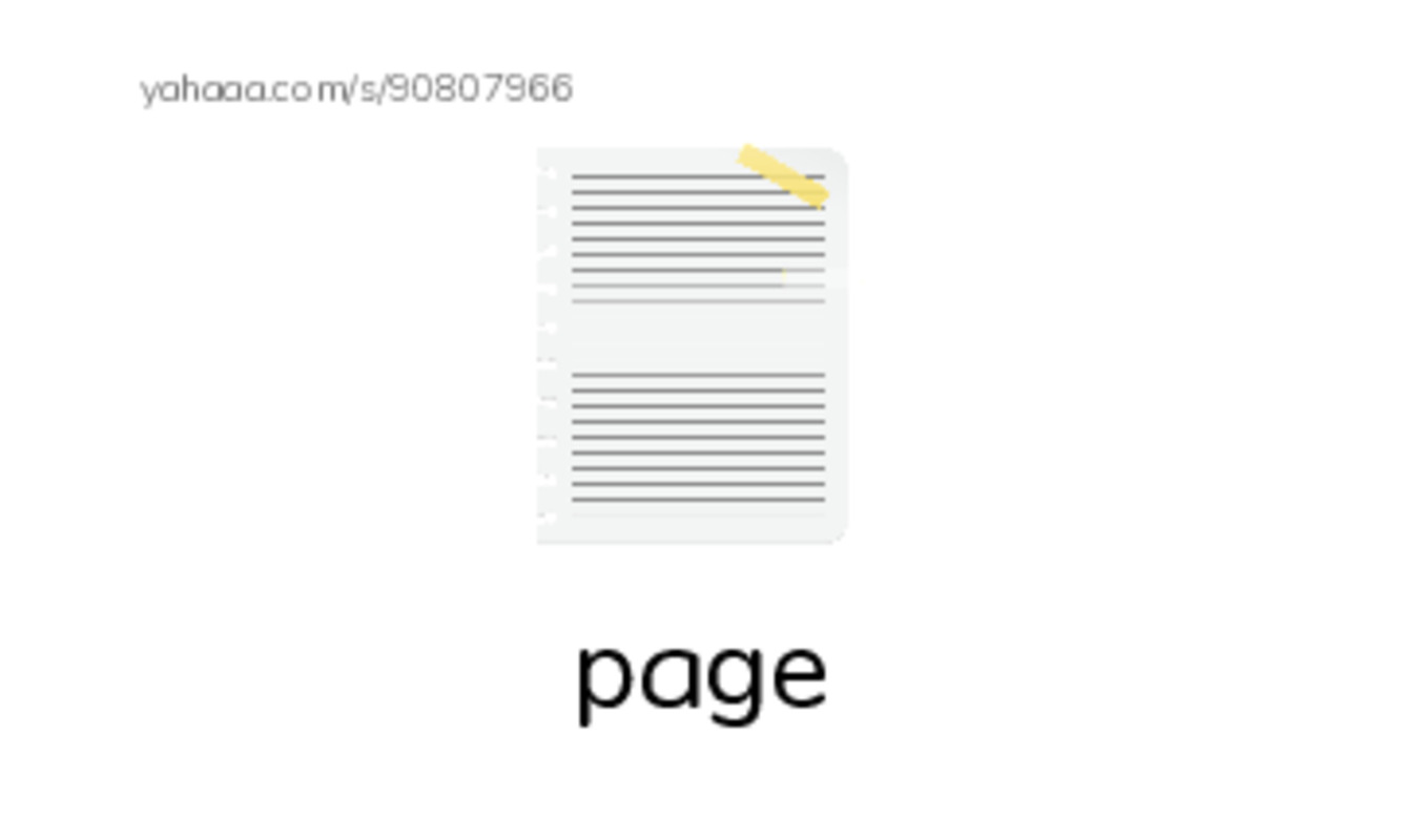 Index cards with pictures worksheet for 1000 basic English words: P 1