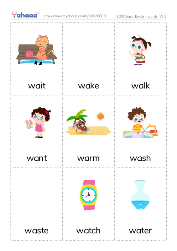 1000 basic english words w 1 worksheets pdf download yahaaa