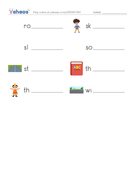 Common Adjectives in English: shape 2 PDF worksheet writing row