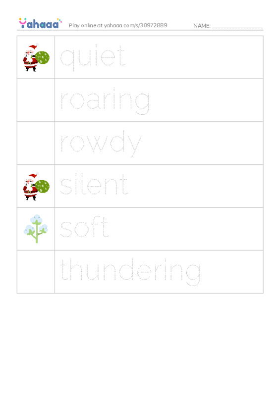 Common Adjectives in English: sound 2 PDF one column image words