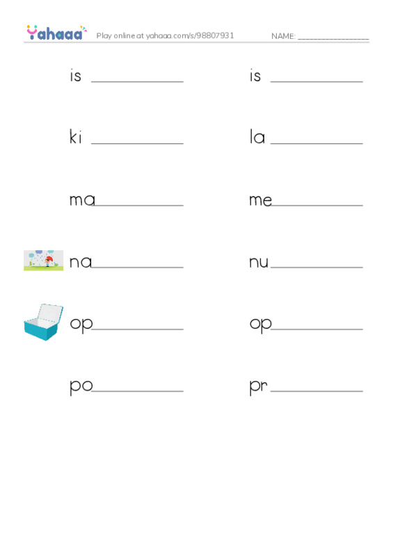 Common Adjectives in English: physics 3 PDF worksheet writing row