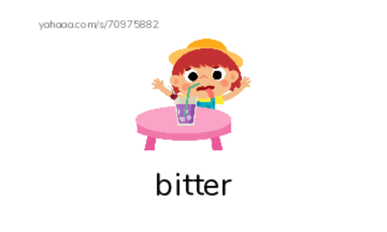 Common Adjectives in English: taste 1 PDF index cards with images
