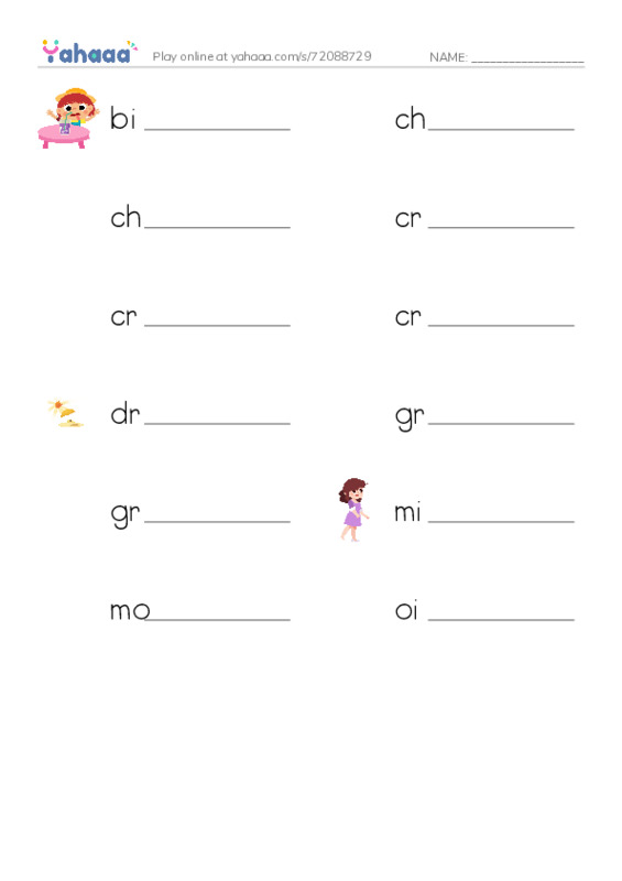 Common Adjectives in English: taste 1 PDF worksheet writing row