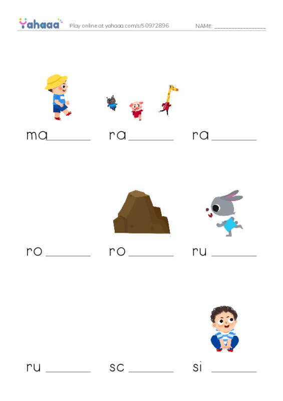 Common Verbs in English: movement 2 PDF worksheet to fill in words gaps