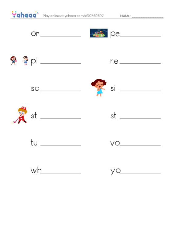 Common Verbs in English: music 2 PDF worksheet writing row