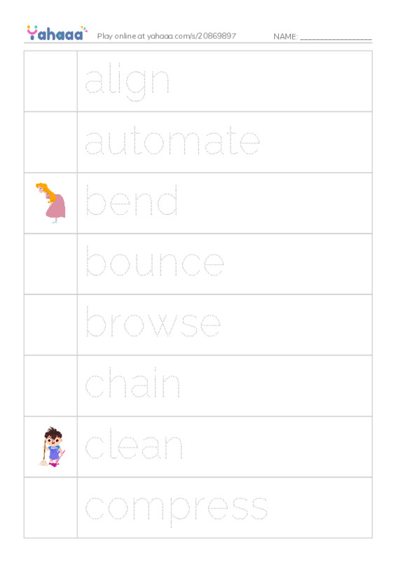 Common Verbs in English: music production 1 PDF one column image words
