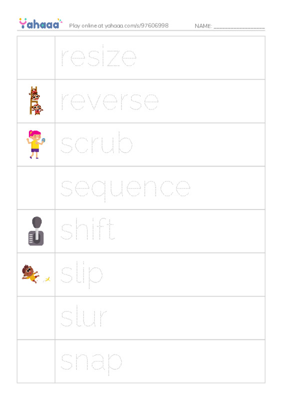 Common Verbs in English: music production 3 PDF one column image words