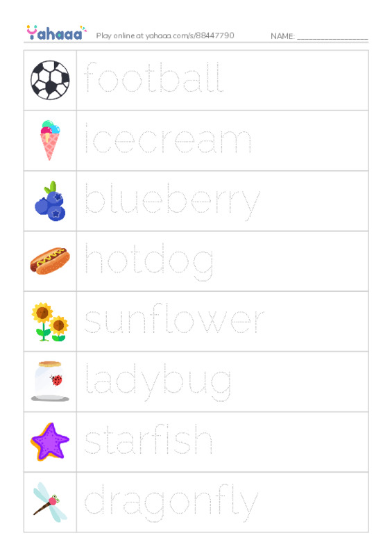 Compound Words PDF one column image words