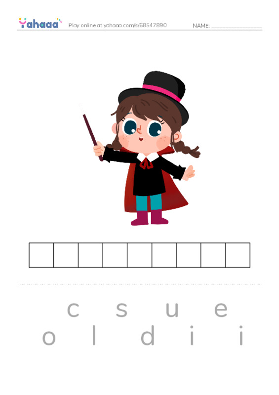 Letter scramble puzzle worksheet for How to say Delicious