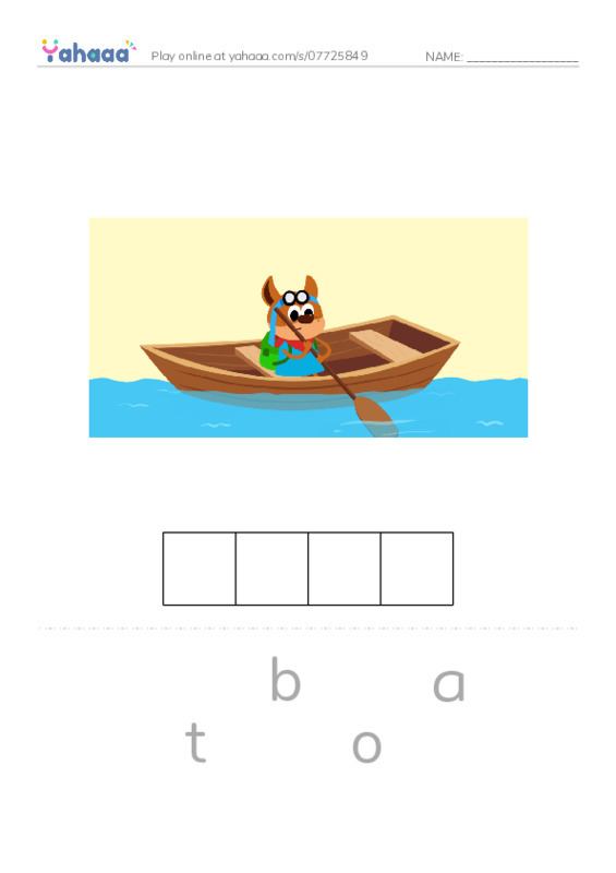 RAZ Vocabulary A: Going Places PDF word puzzles worksheet