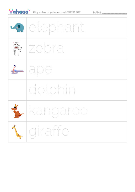 RAZ Vocabulary A: Mom and I PDF one column image words