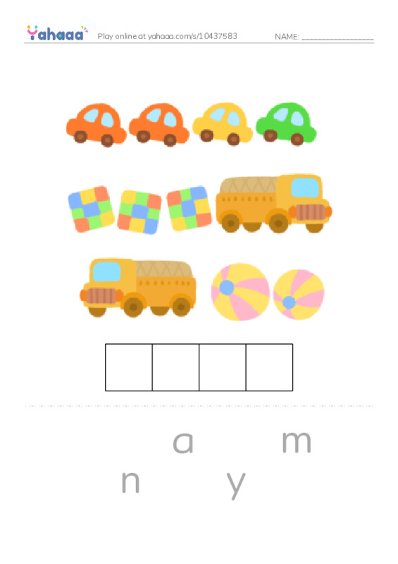 RAZ Vocabulary AAA: Counting Bugs PDF word puzzles worksheet
