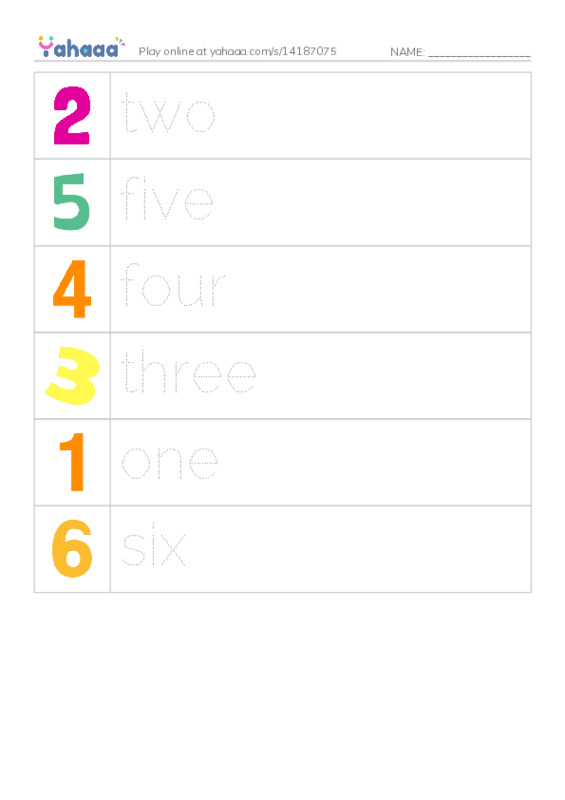 RAZ Vocabulary AAA: Counting Letters PDF one column image words